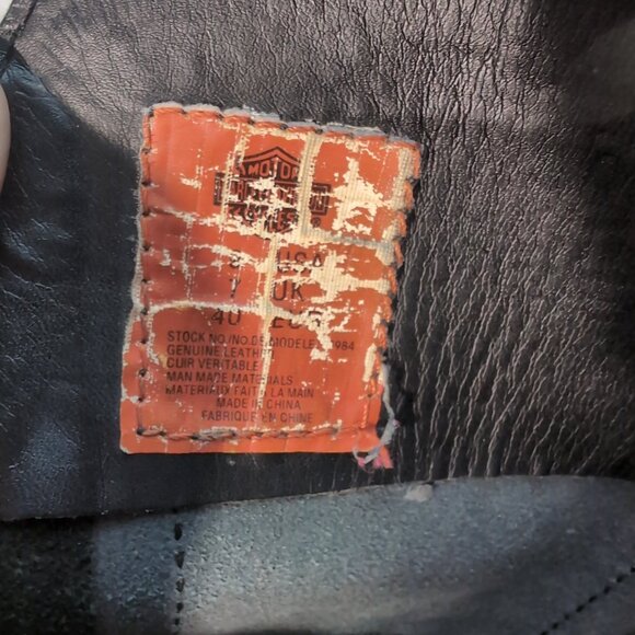 Harley-Davidson Black Leather Engineer Motorcycle Boots – Men’s Size 8 - Picture 10 of 11